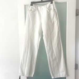 Zara Wide Leg Mid Rise Jeans